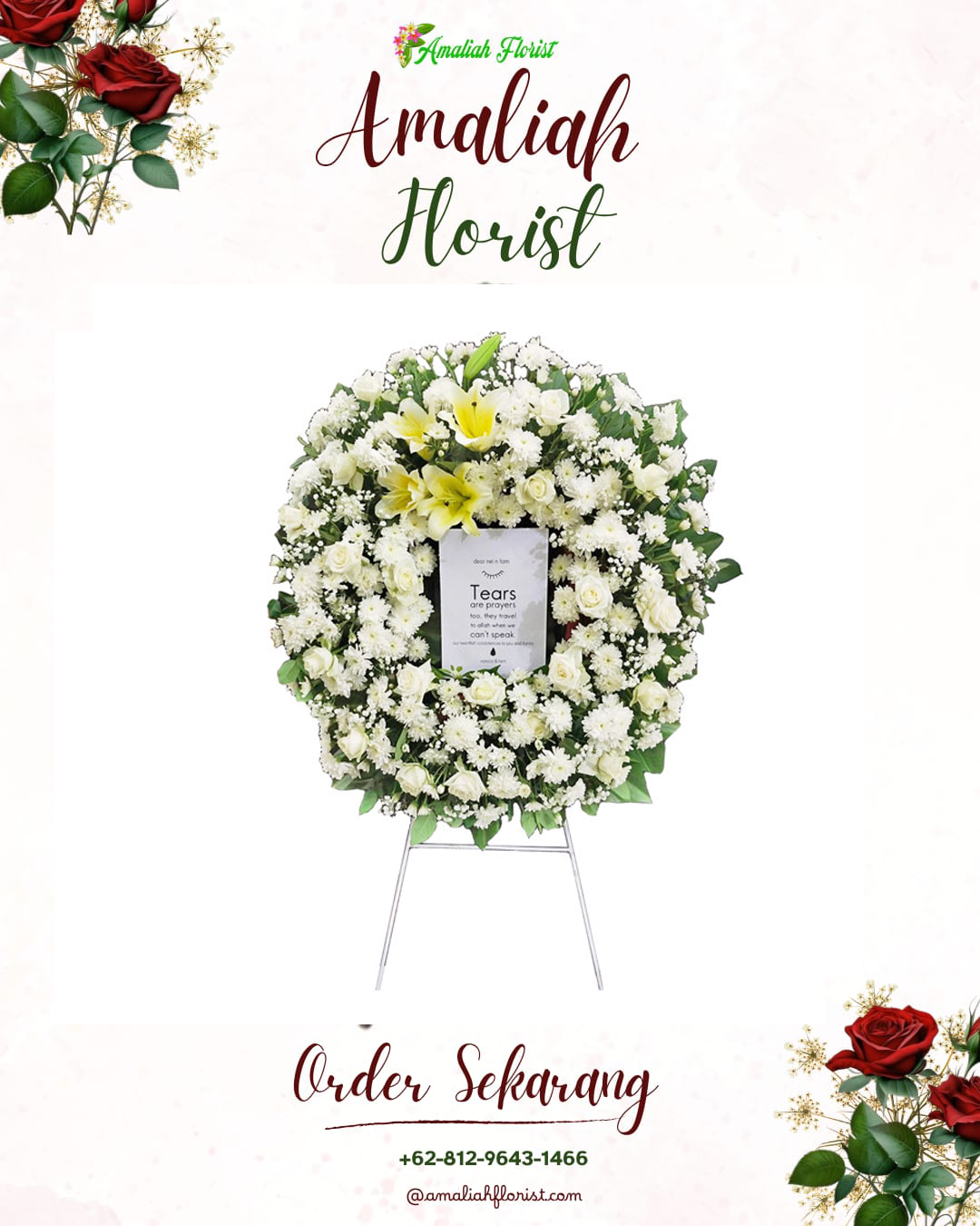 Krans Bunga Duka Sidoarjo