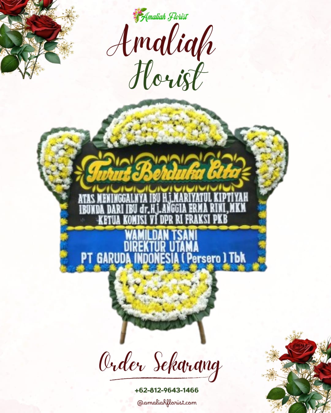 Papan Bunga Duka Sidoarjo
